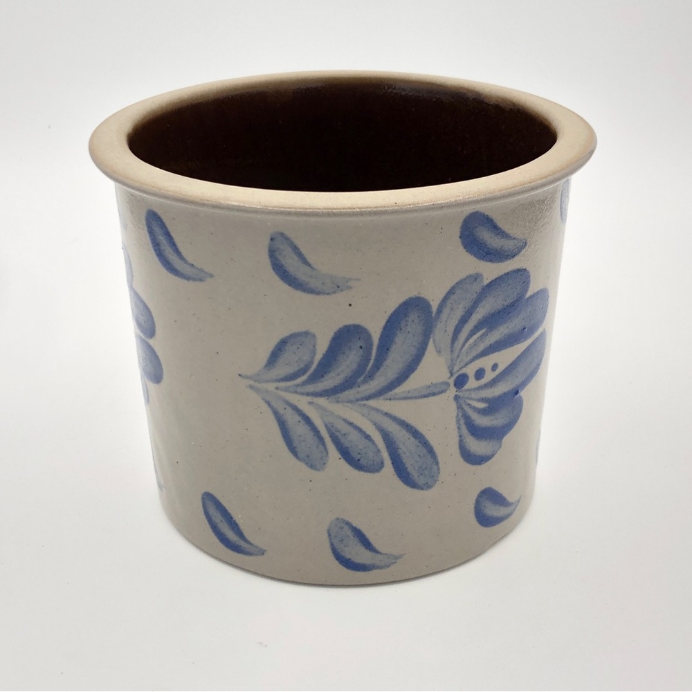 BBP Pottery Hand Painted Crock 4 3/8” x 5 3/8”